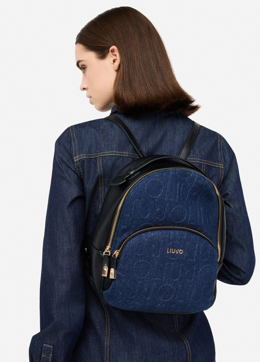 sac à dos en denim moyen