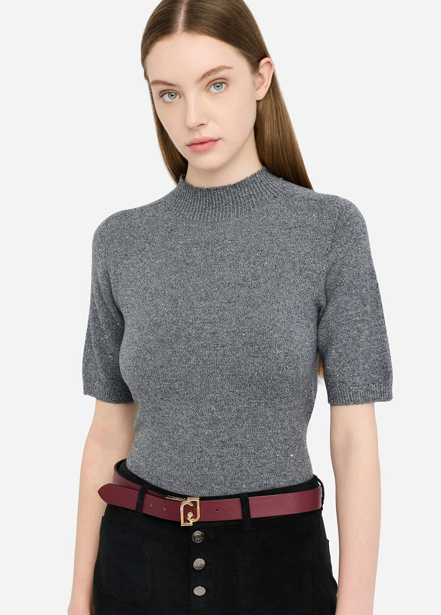 ceinture réversible avec logo