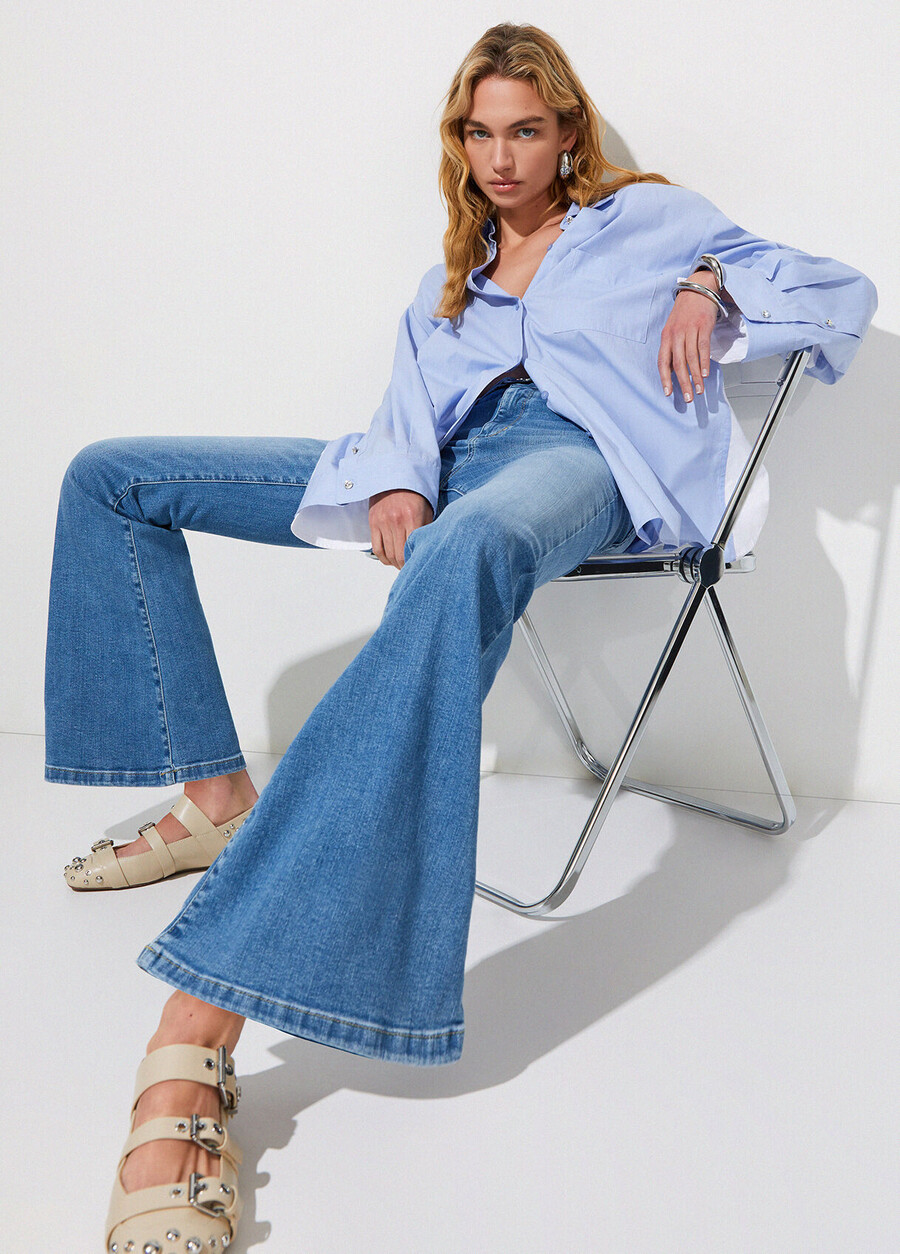 jean bootcut taille haute