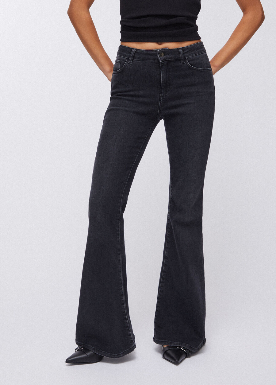 jean bootcut taille haute