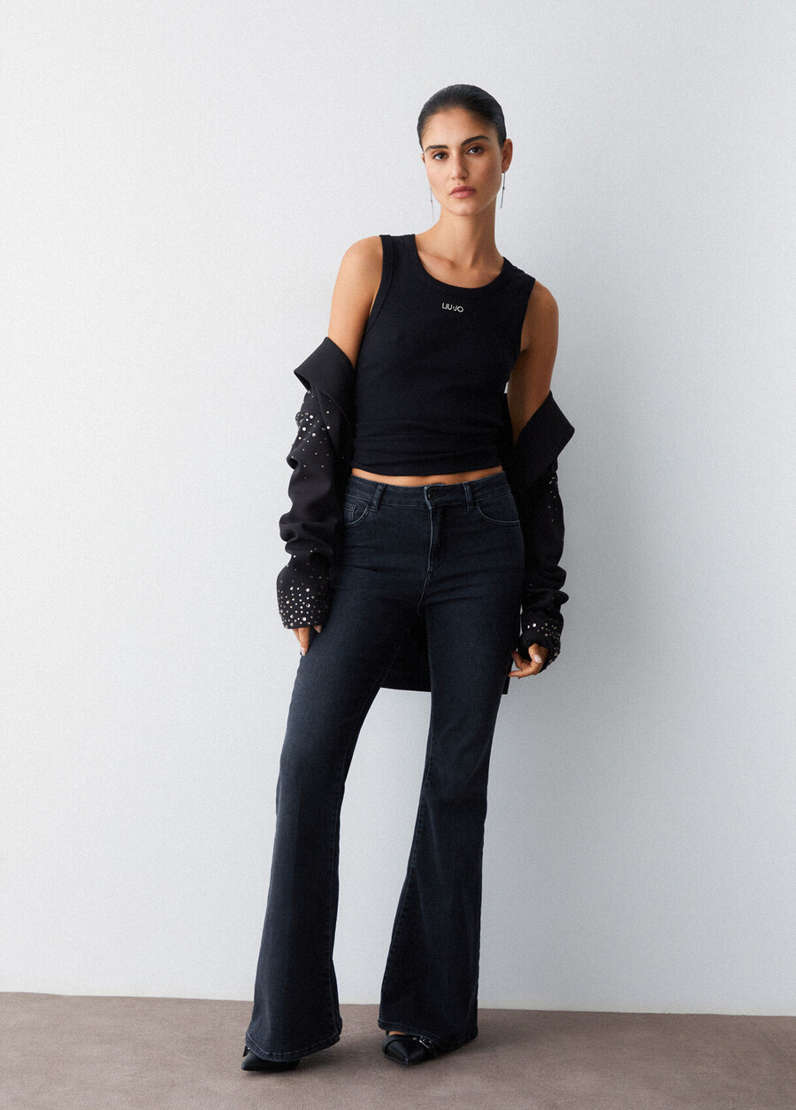 jean bootcut taille haute