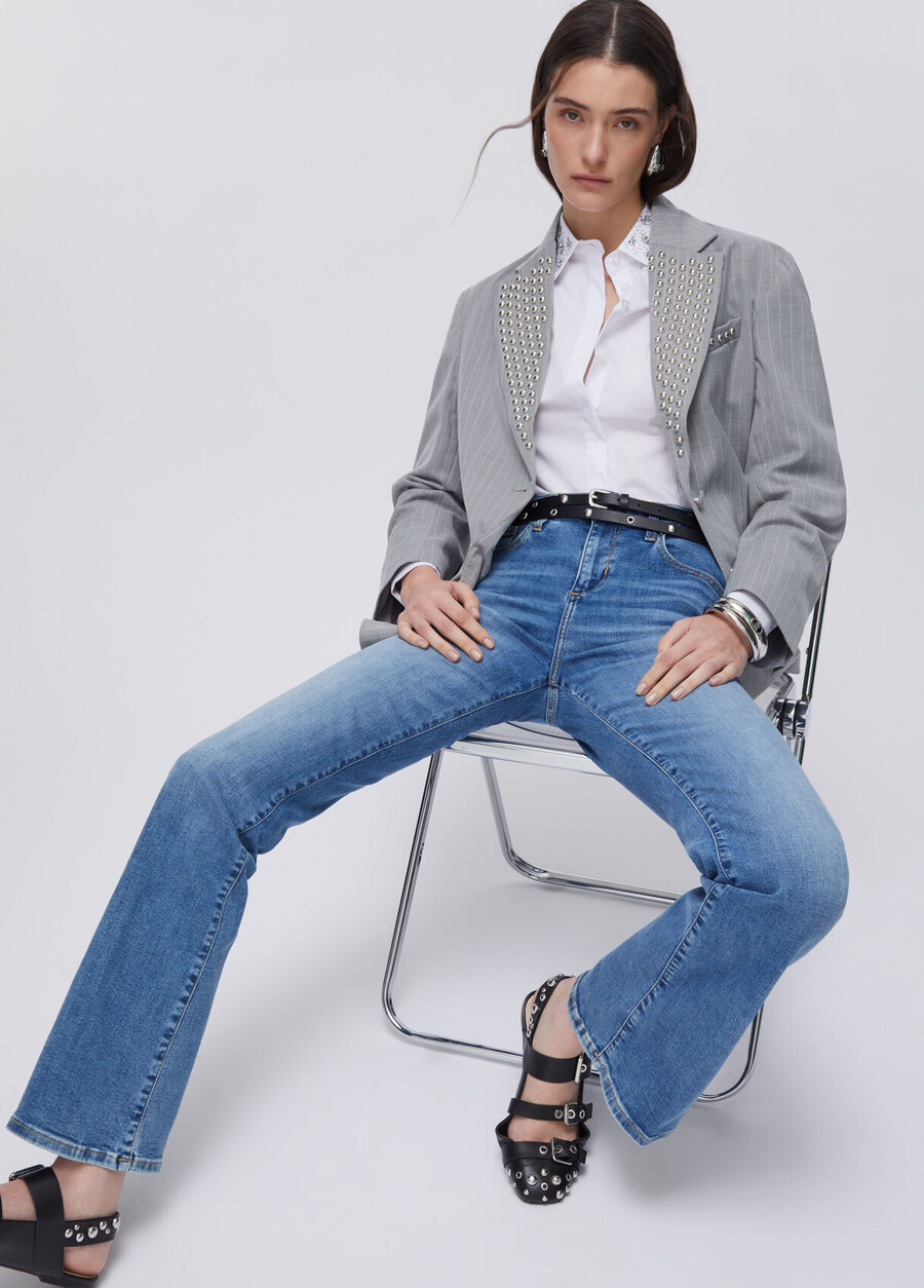 jean bootcut taille haute