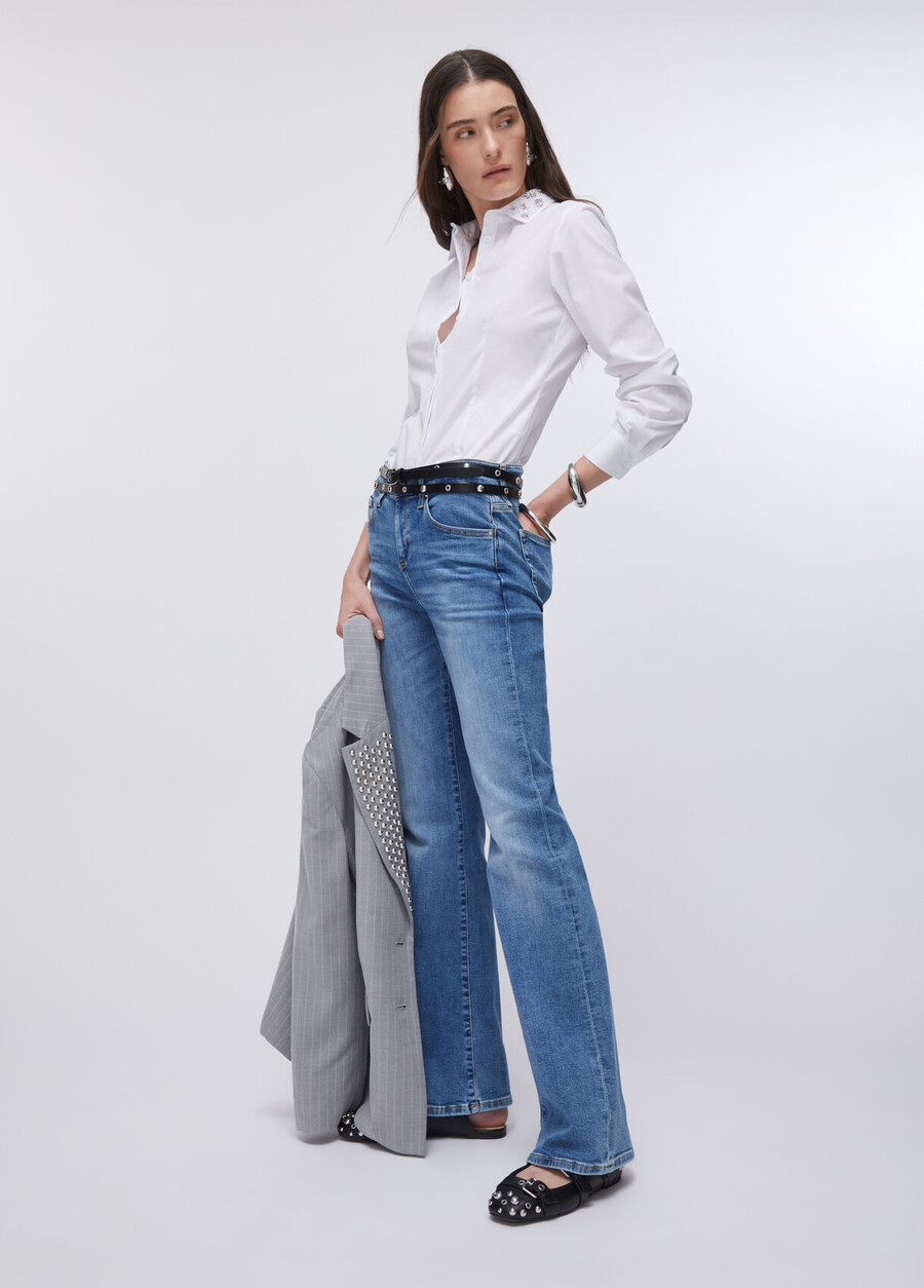 jean bootcut taille haute