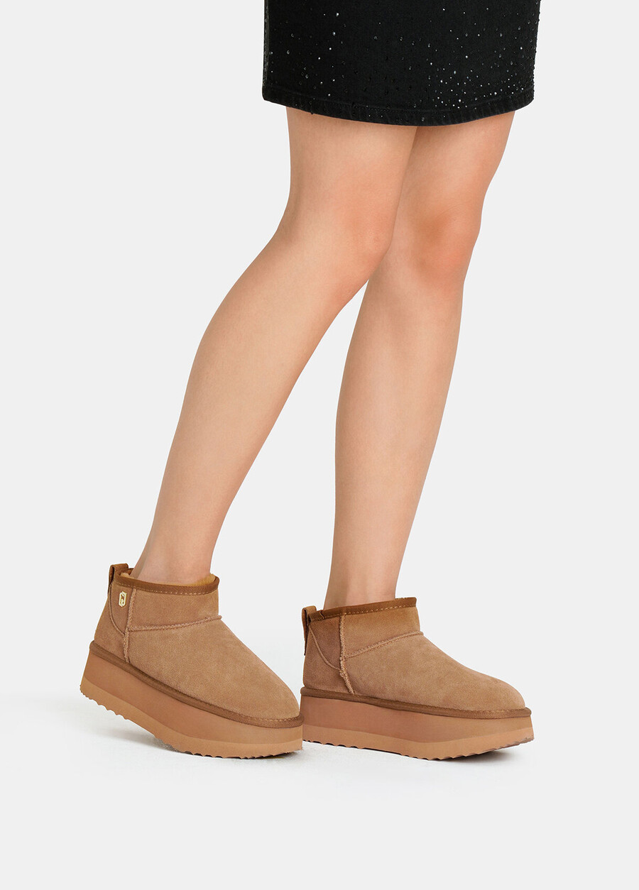 bottines chaudes à plateforme