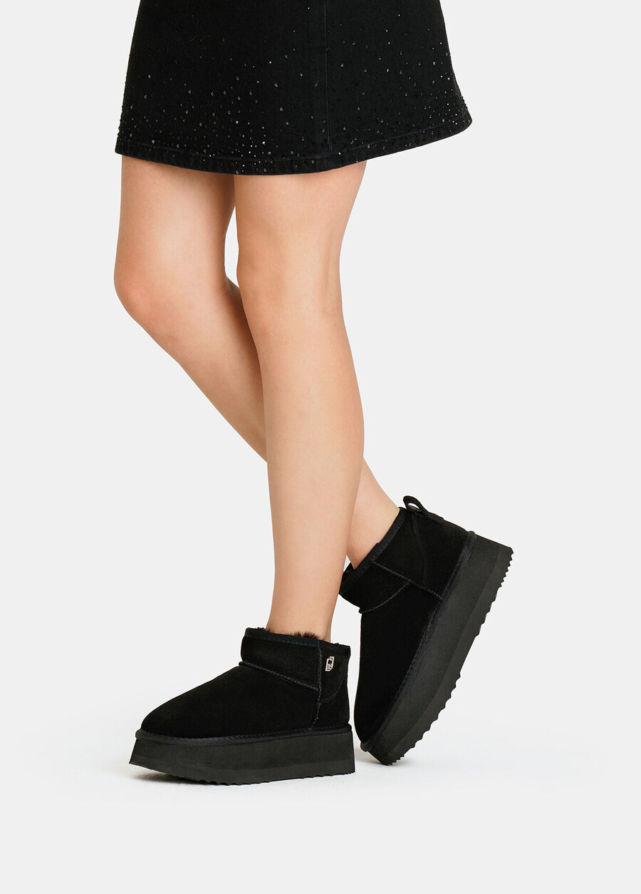 bottines chaudes à plateforme