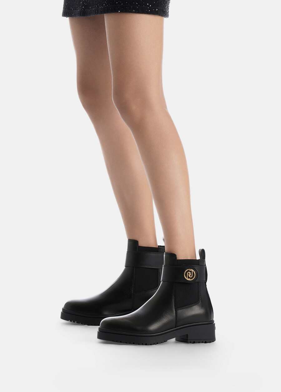 bottines beatles en cuir