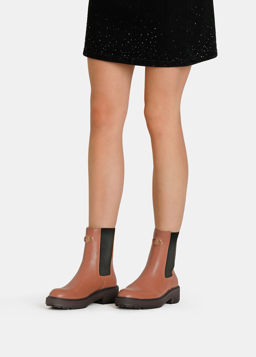bottines beatles en cuir