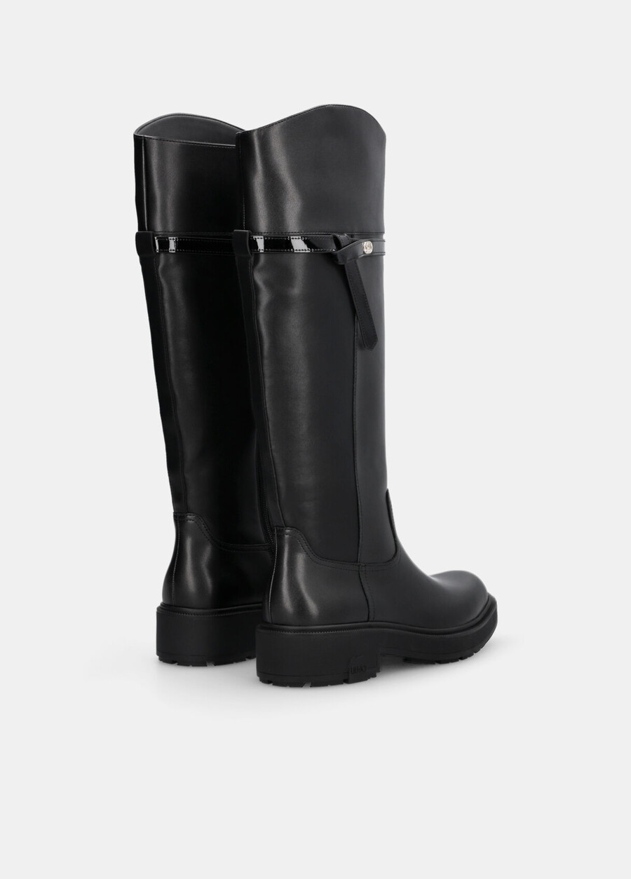 bottes hautes en cuir