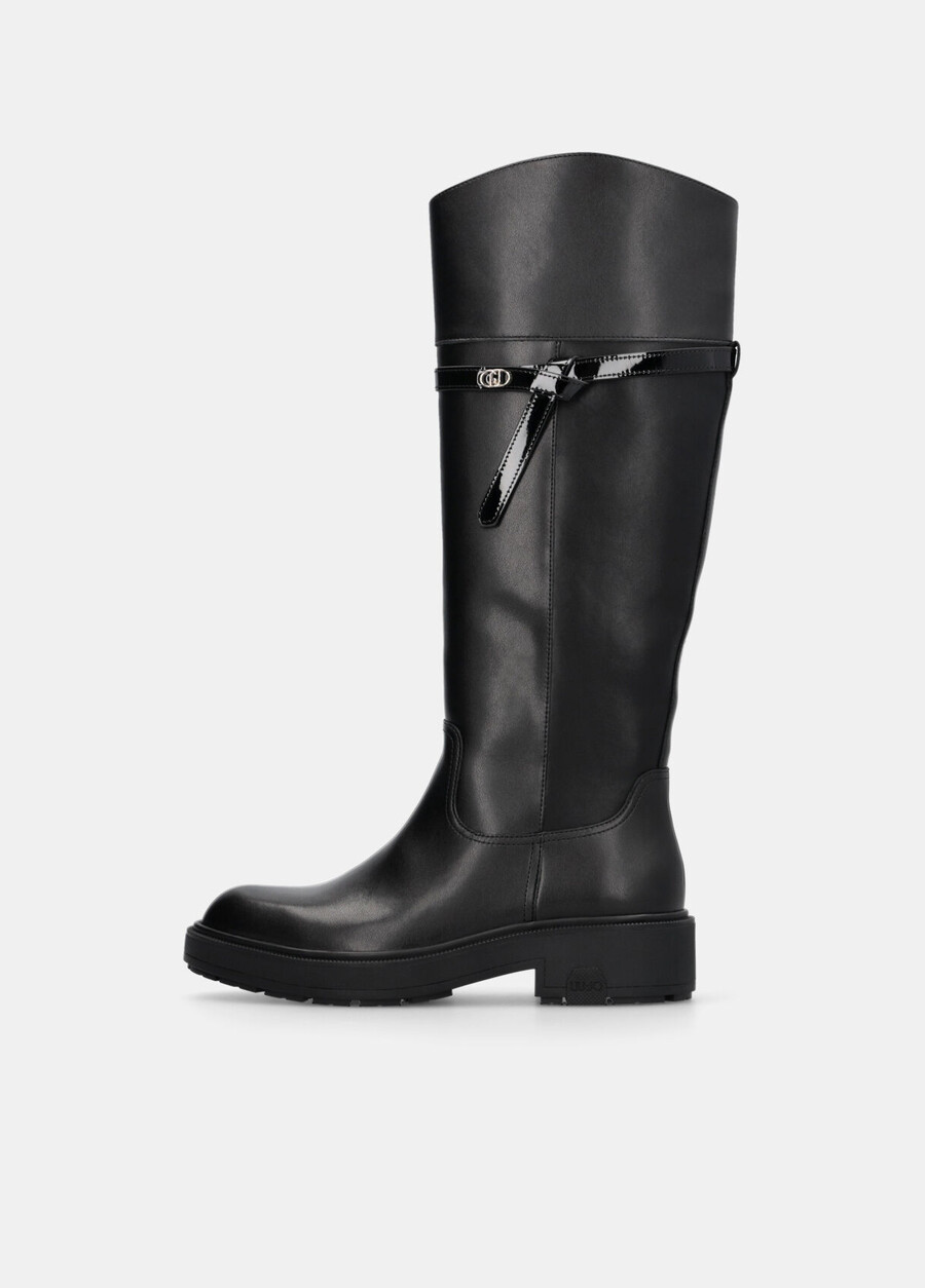 bottes hautes en cuir