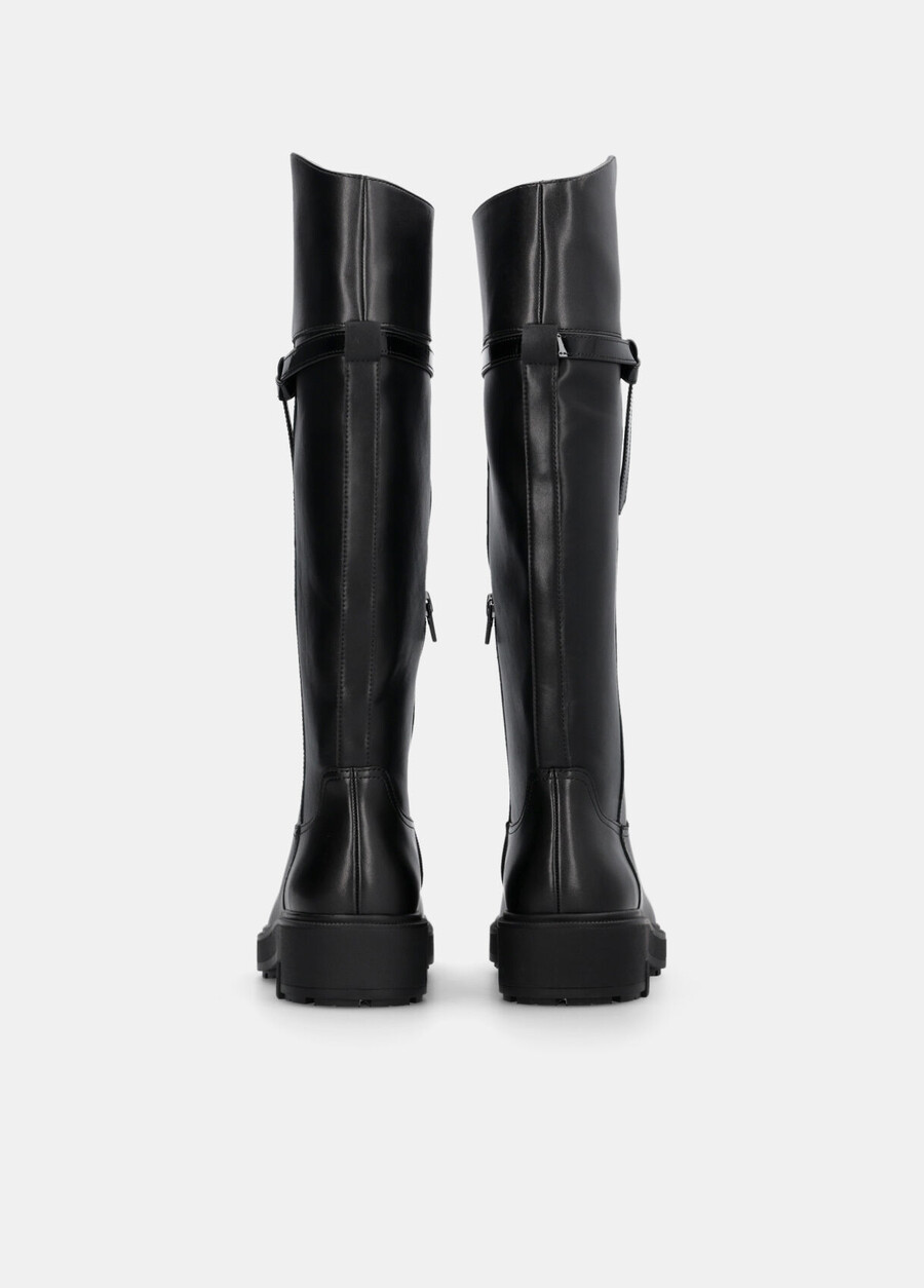 bottes hautes en cuir