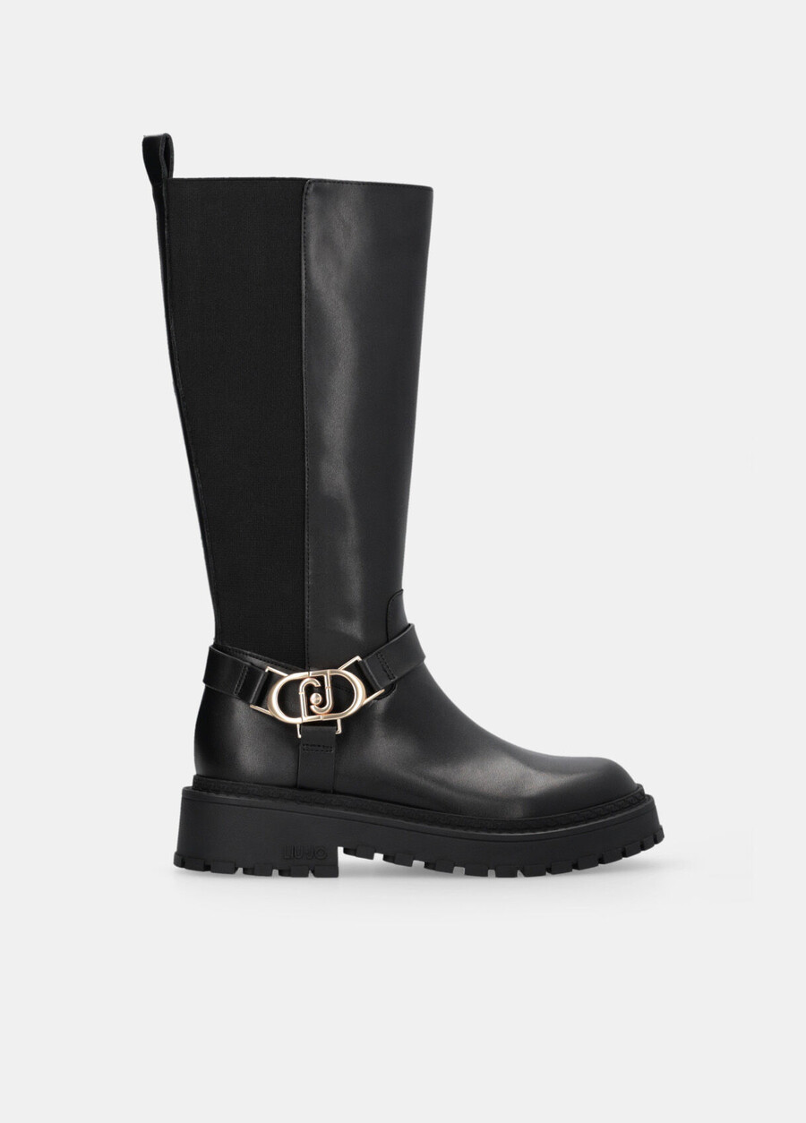 bottes hautes en cuir
