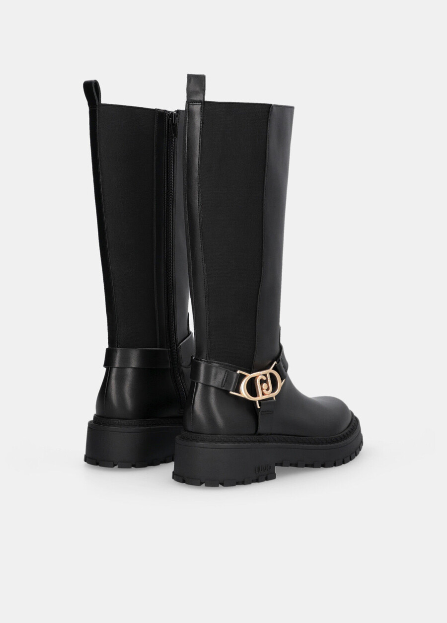 bottes hautes en cuir