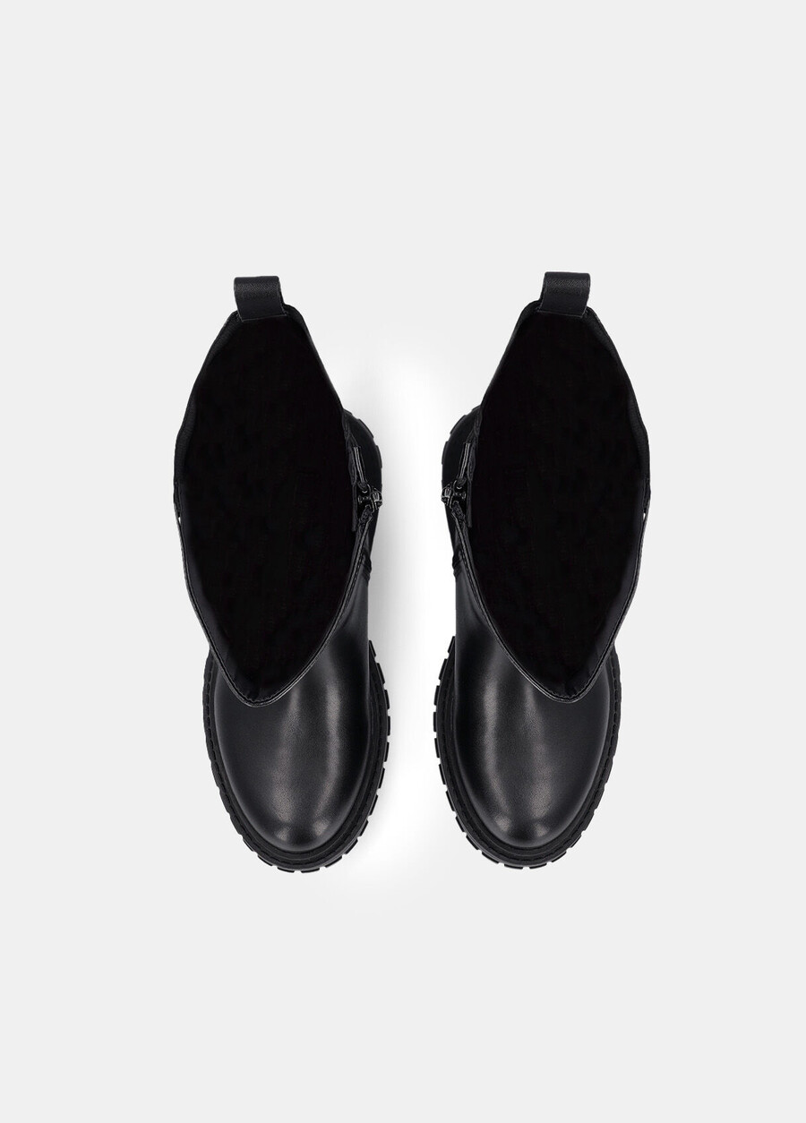 bottes hautes en cuir