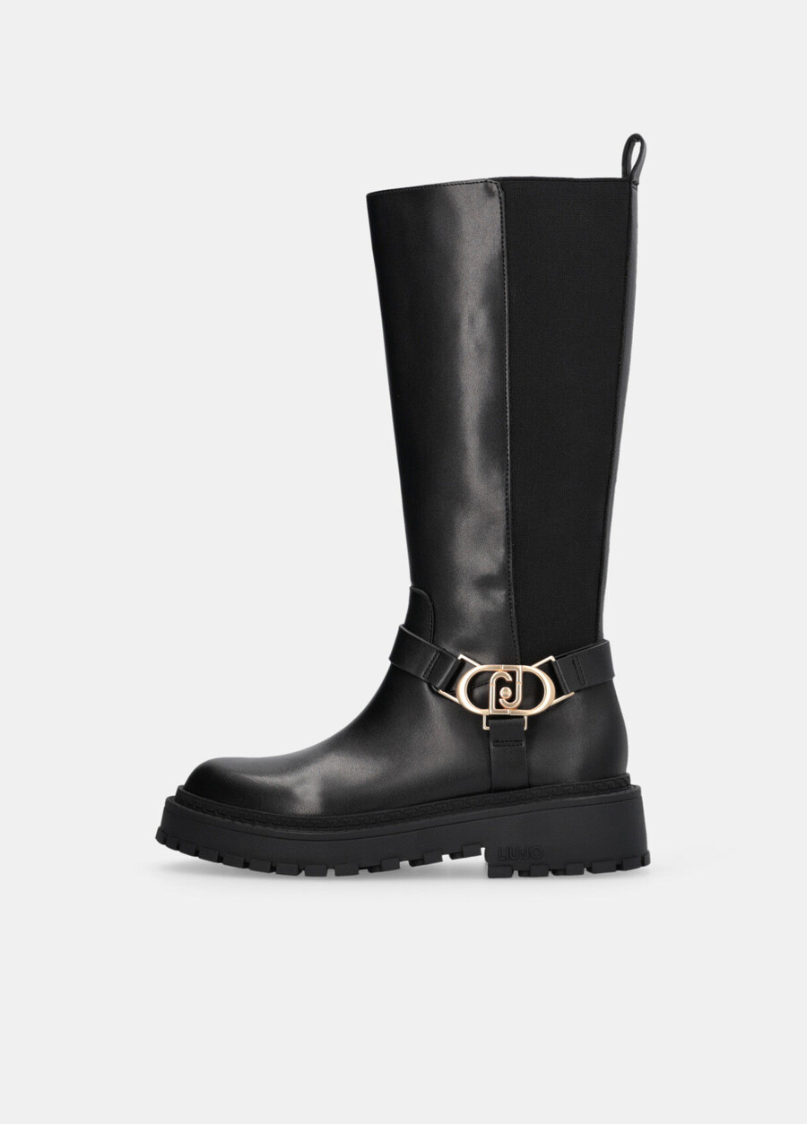 bottes hautes en cuir