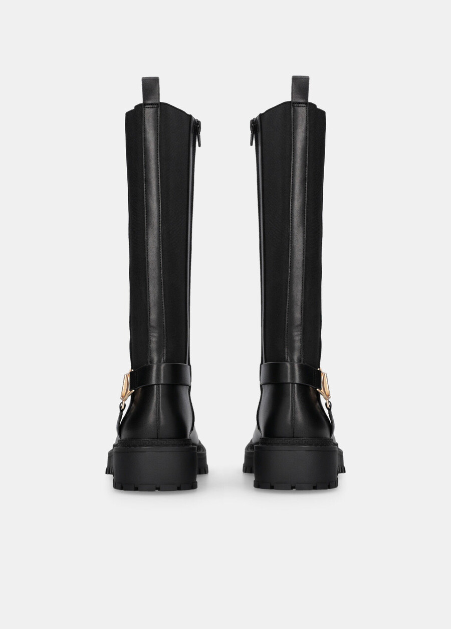 bottes hautes en cuir