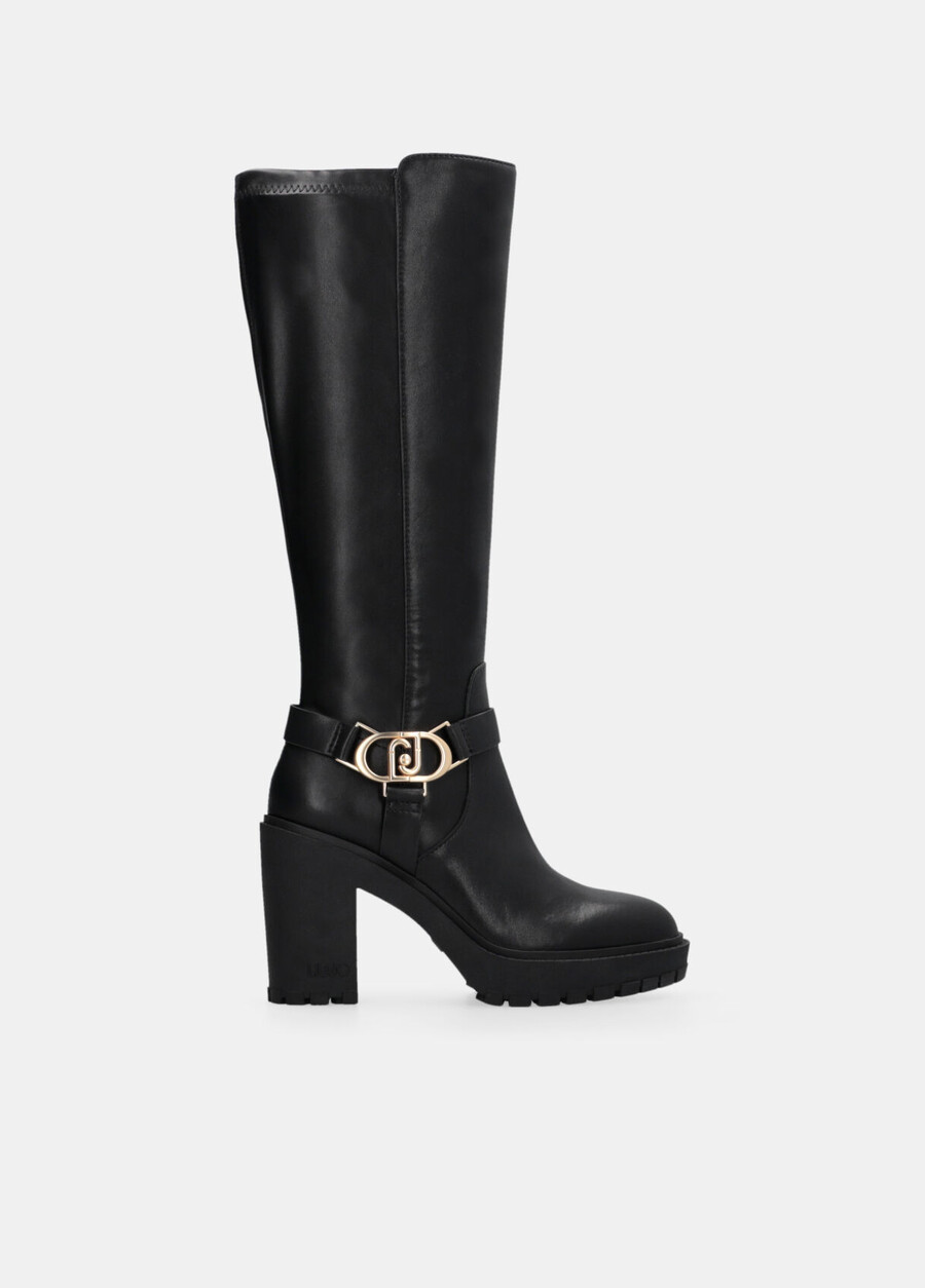 bottes hautes en cuir