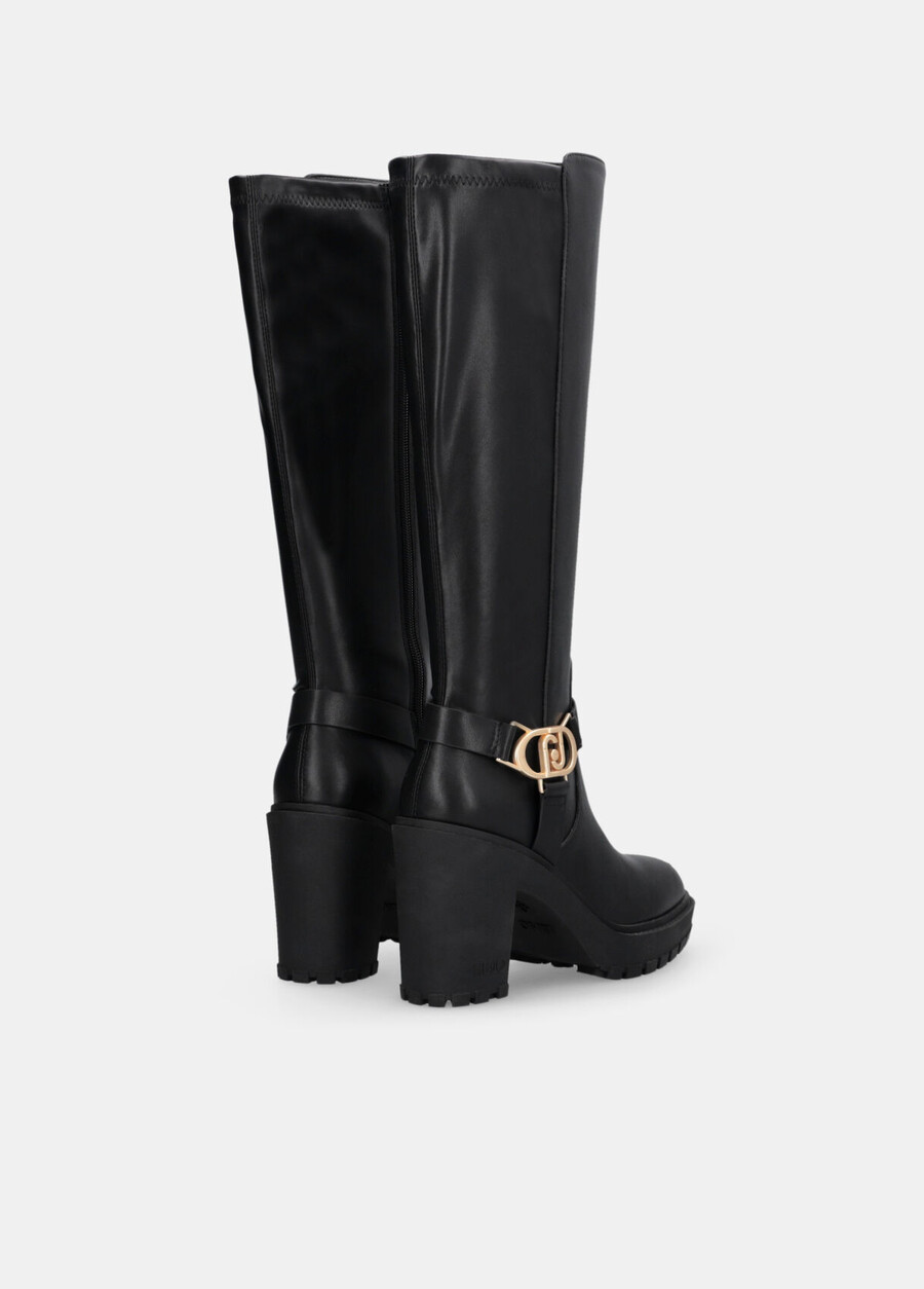 bottes hautes en cuir