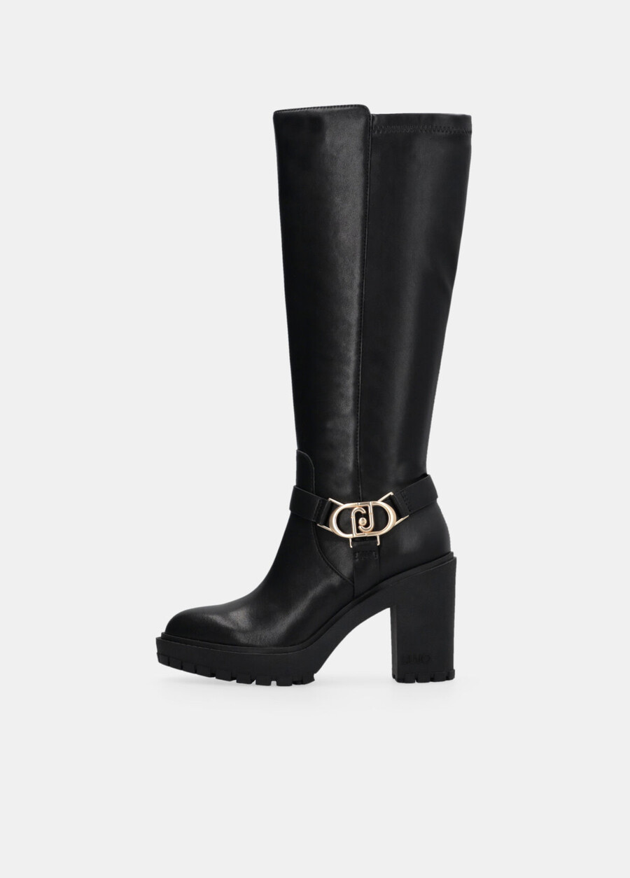 bottes hautes en cuir
