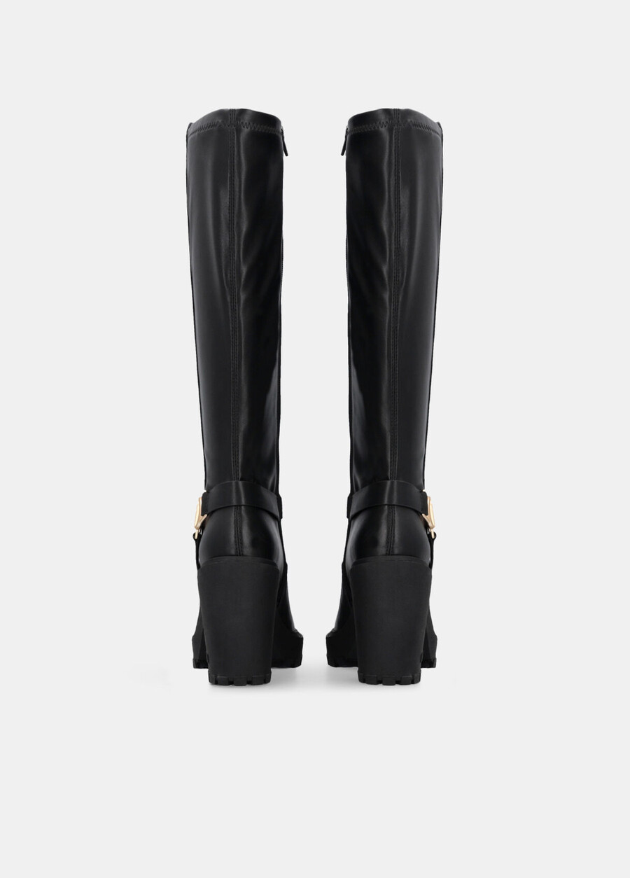 bottes hautes en cuir