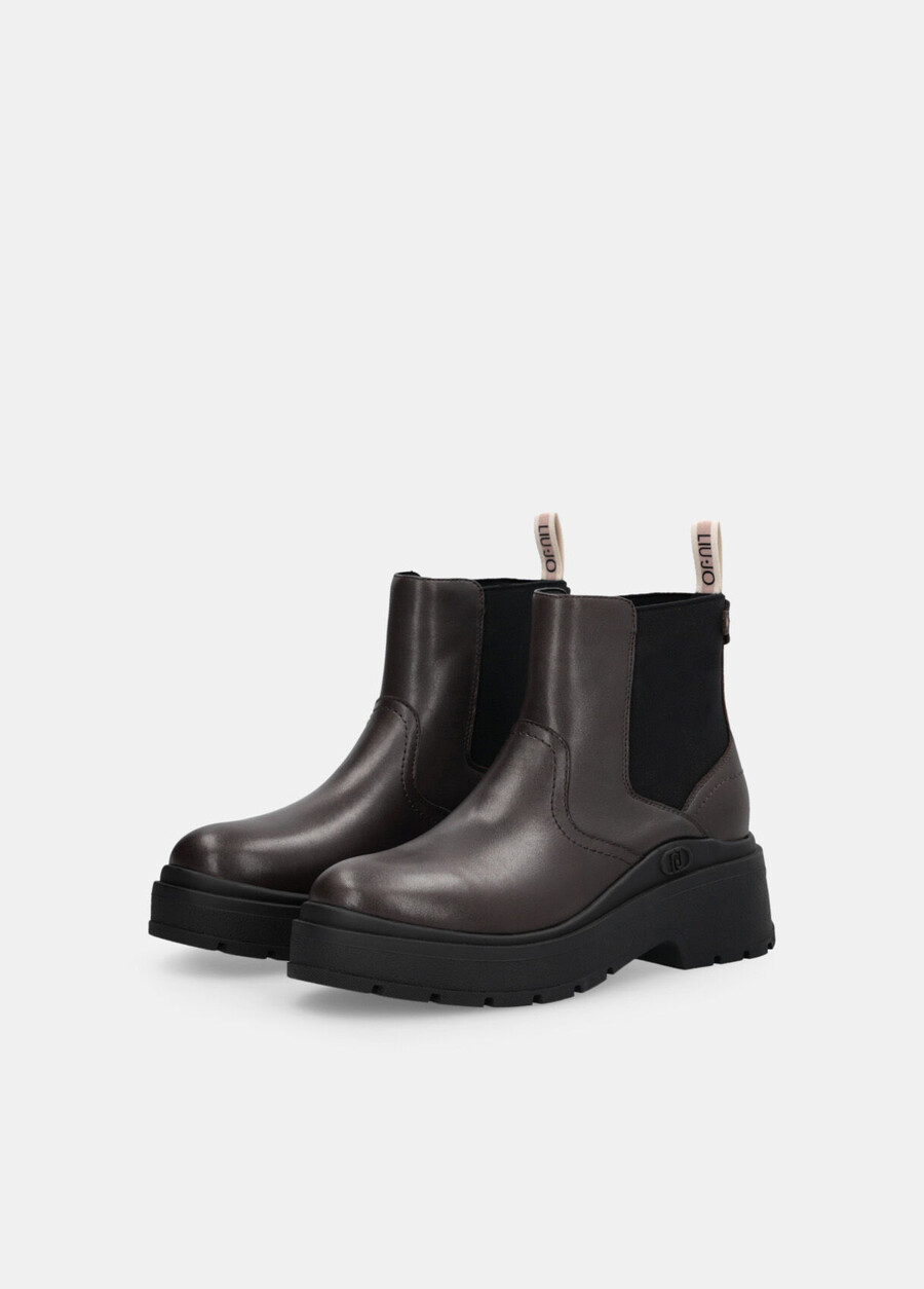 bottines en cuir