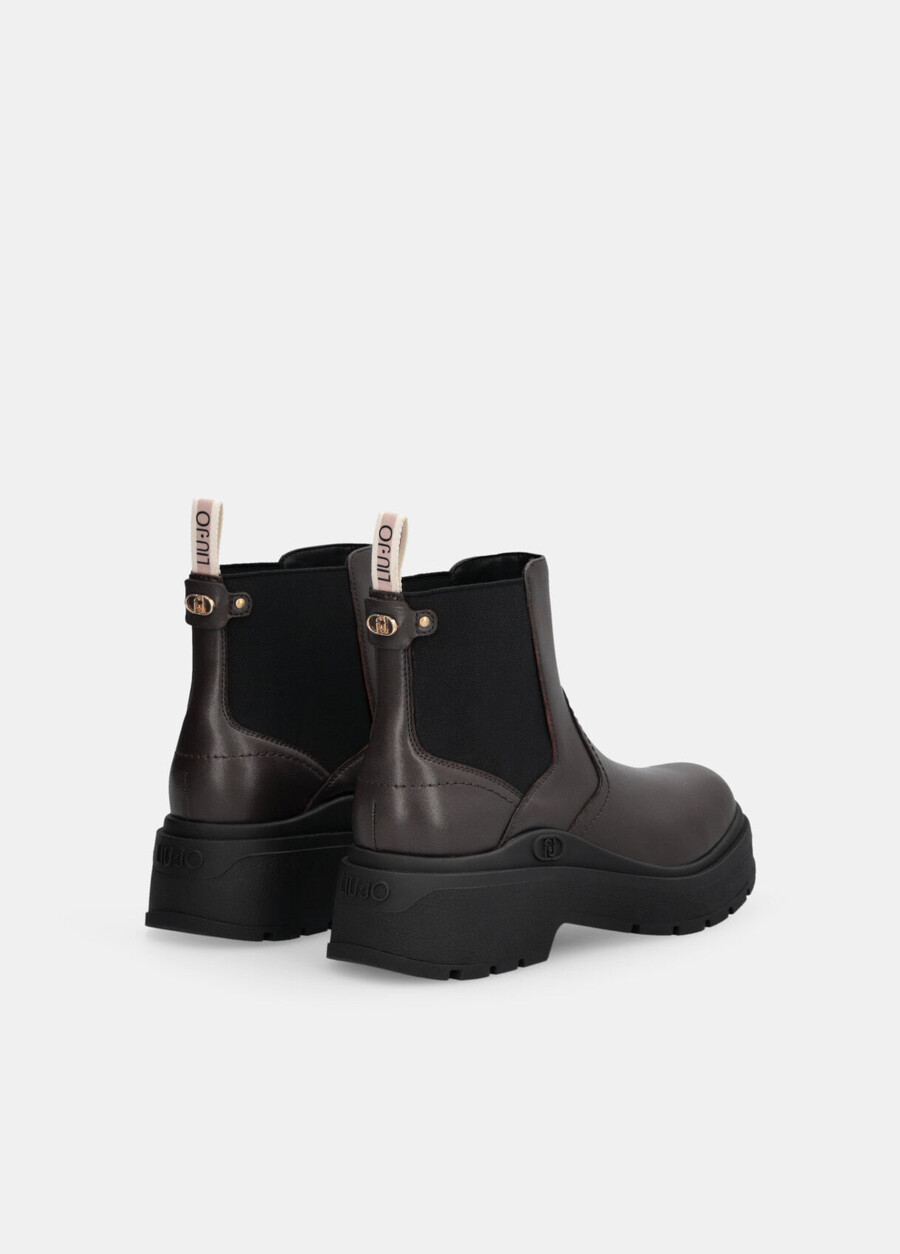 bottines en cuir