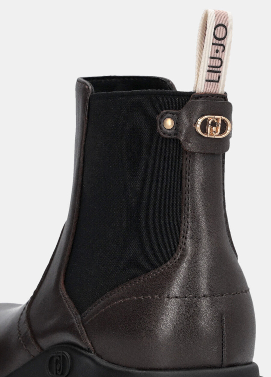 bottines en cuir