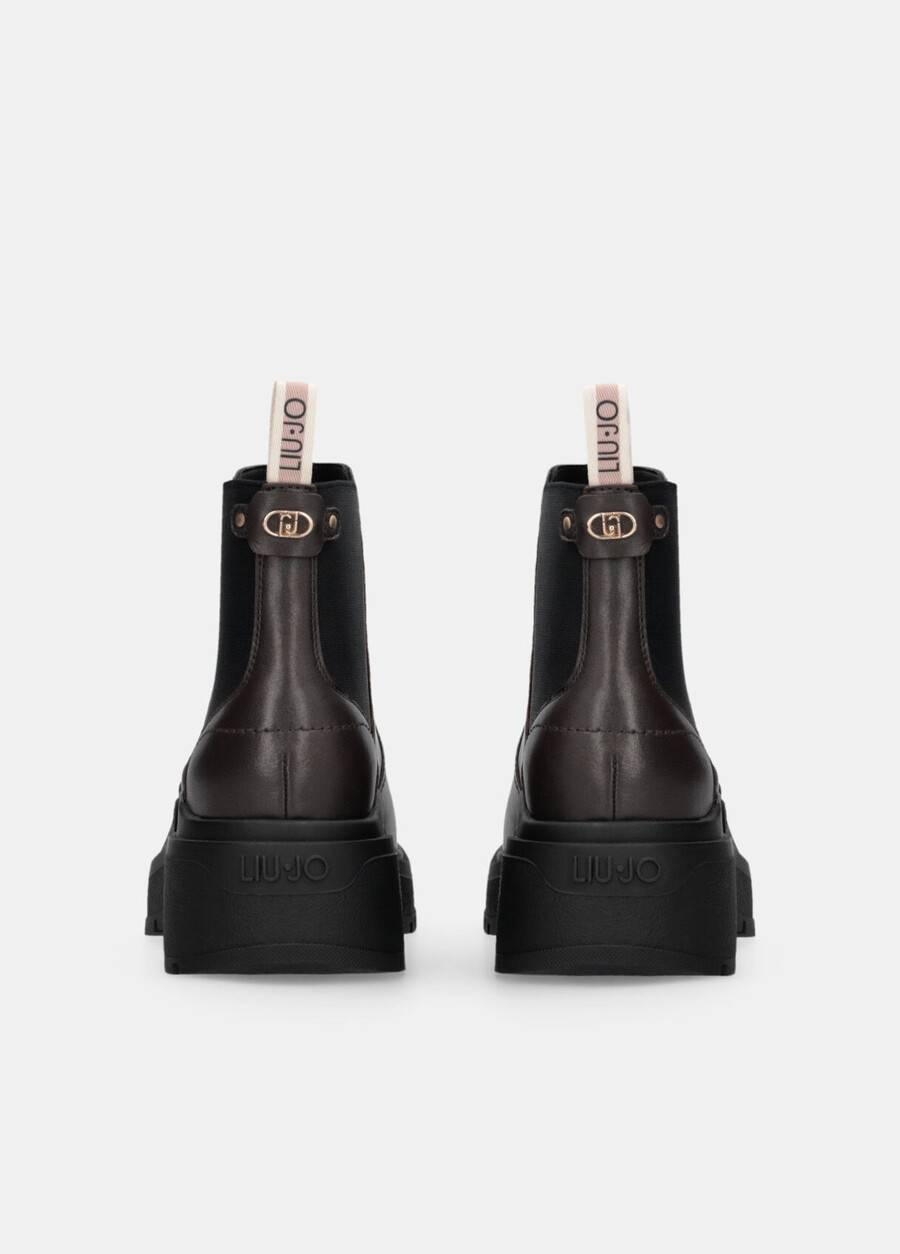bottines en cuir