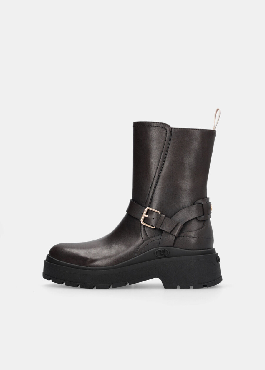 bottes de motard en cuir