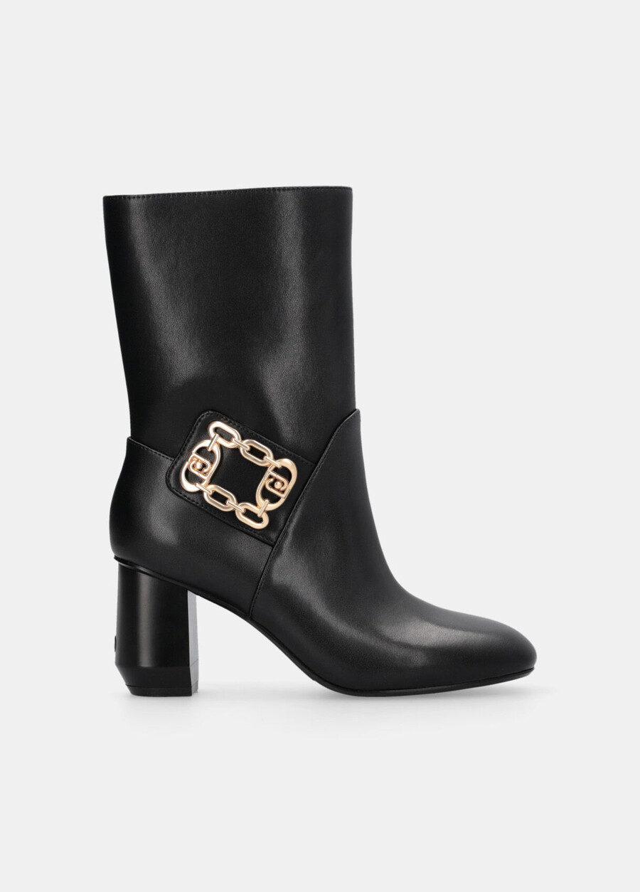 bottines à talon large