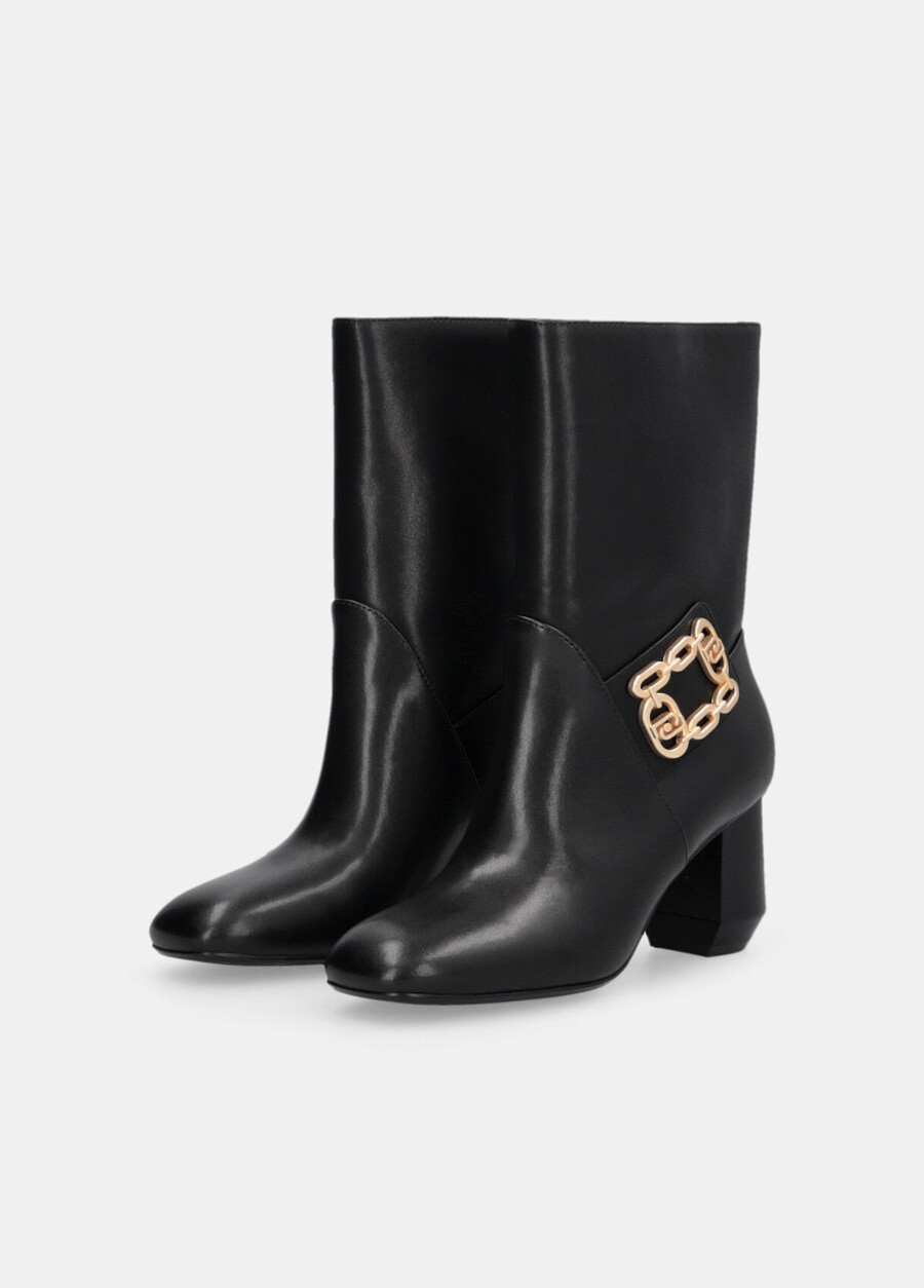 bottines à talon large