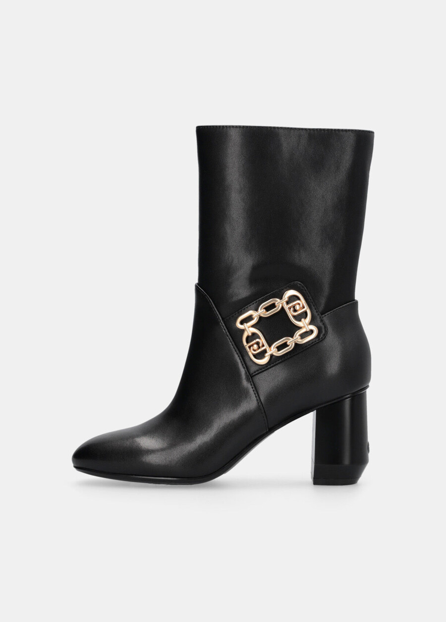 bottines à talon large