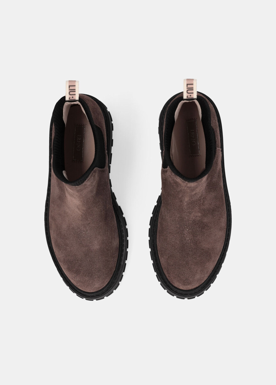 bottines beatles en daim