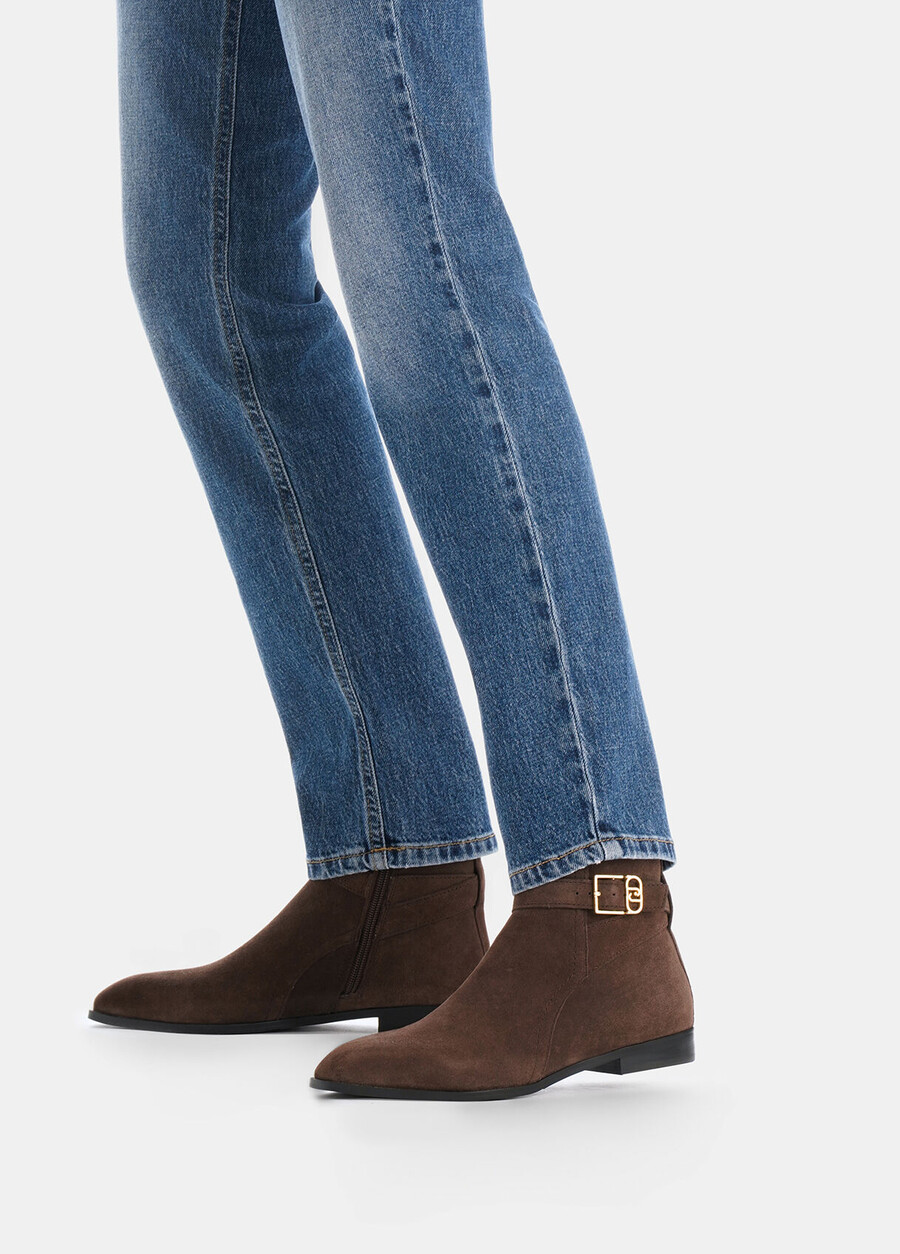 bottines en daim
