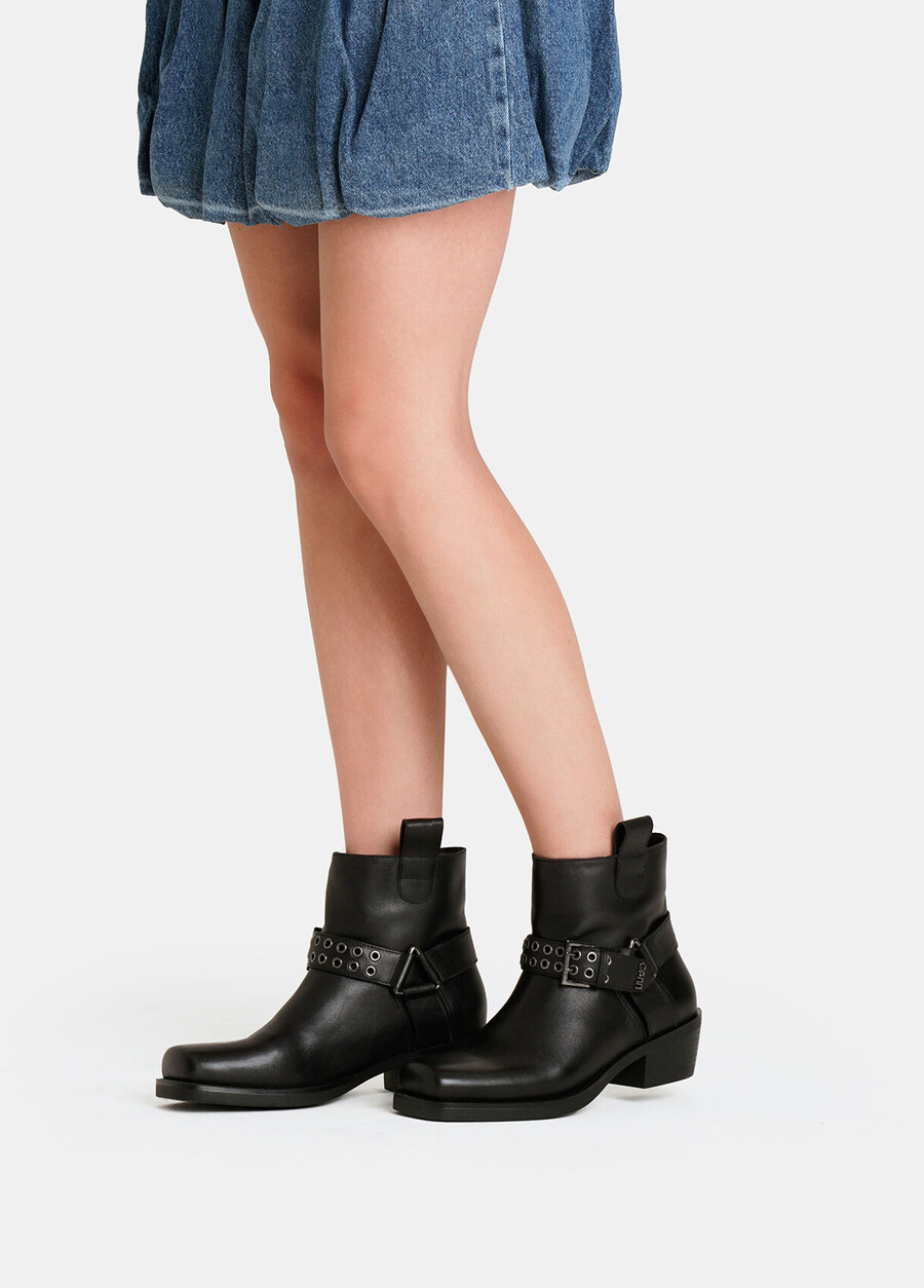 bottines de cowboy en daim