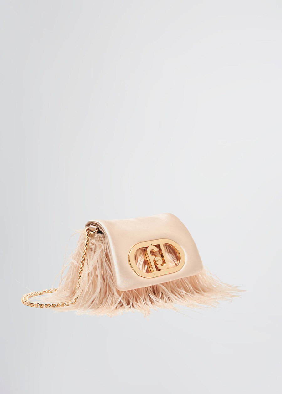 sac lapuffy mini avec détails en plumes