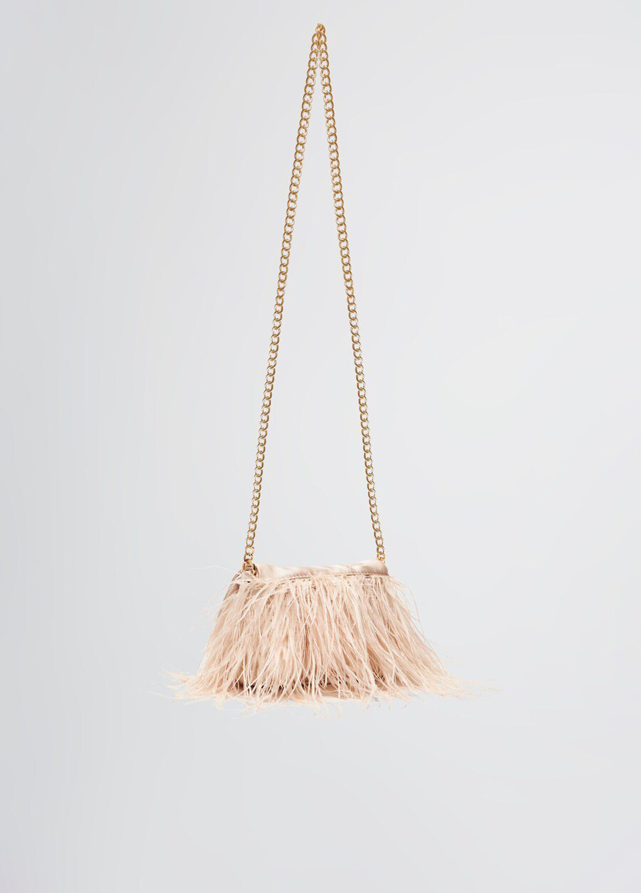 sac lapuffy mini avec détails en plumes