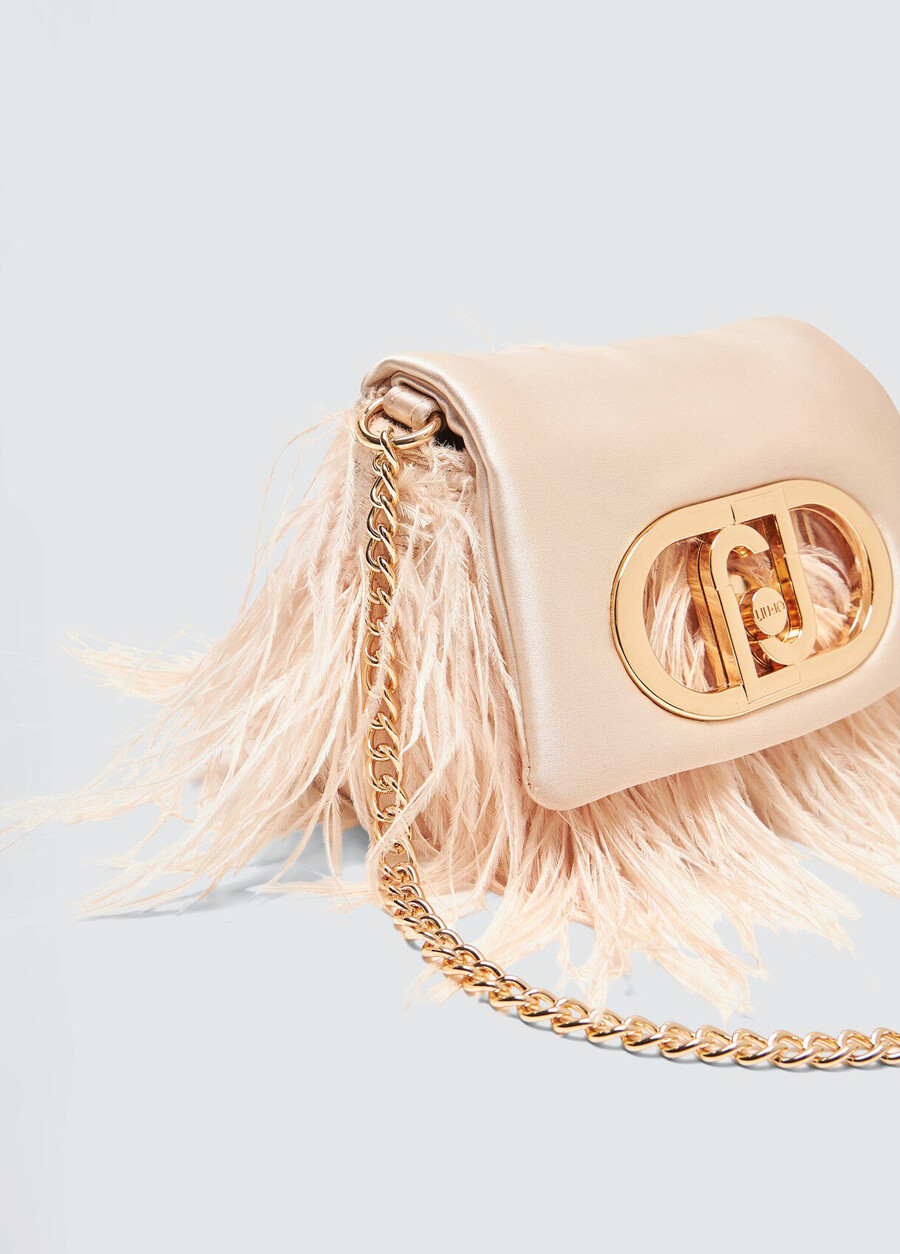 sac lapuffy mini avec détails en plumes