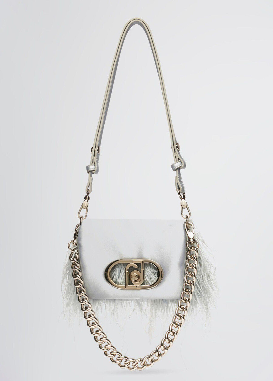 petit sac lapuffy avec détails en plumes