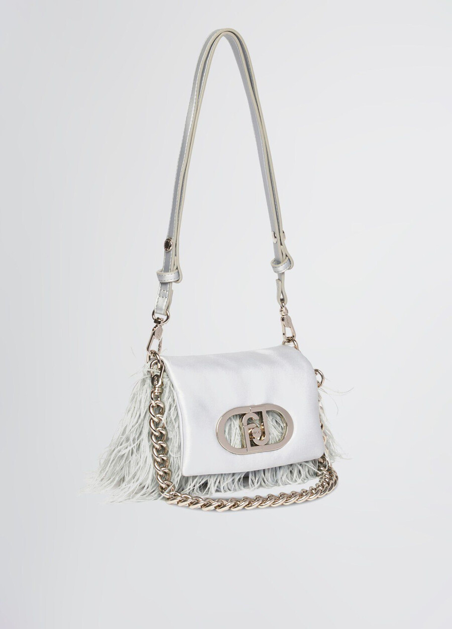 petit sac lapuffy avec détails en plumes