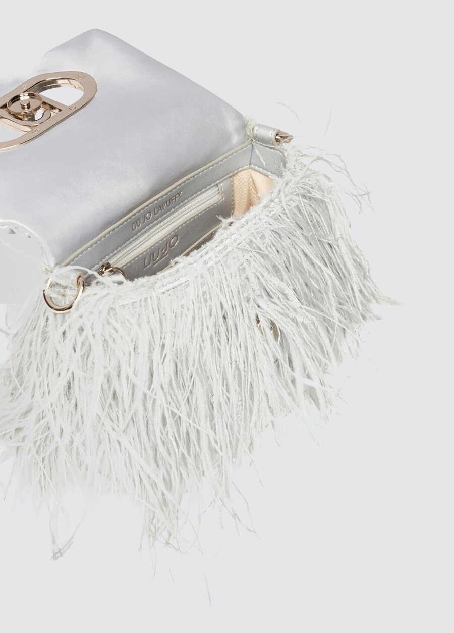 petit sac lapuffy avec détails en plumes
