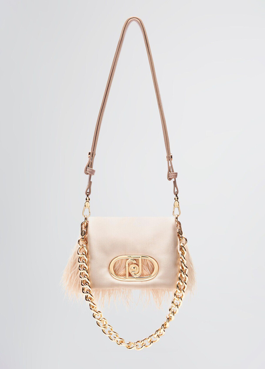 petit sac lapuffy avec détails en plumes