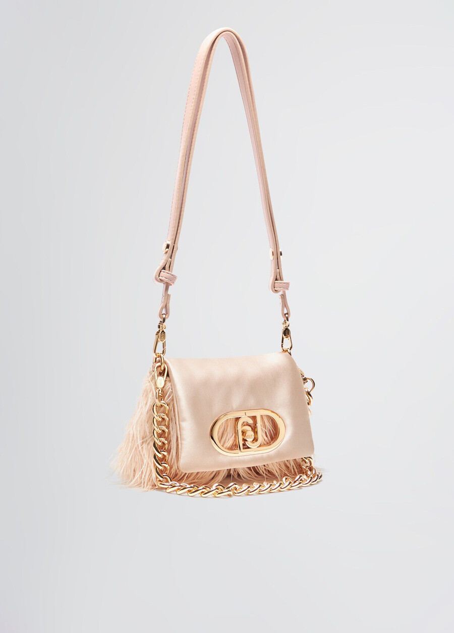 petit sac lapuffy avec détails en plumes