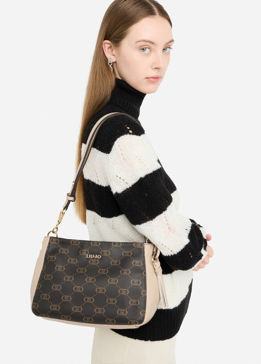 sac bandoulière monogrammé moyen