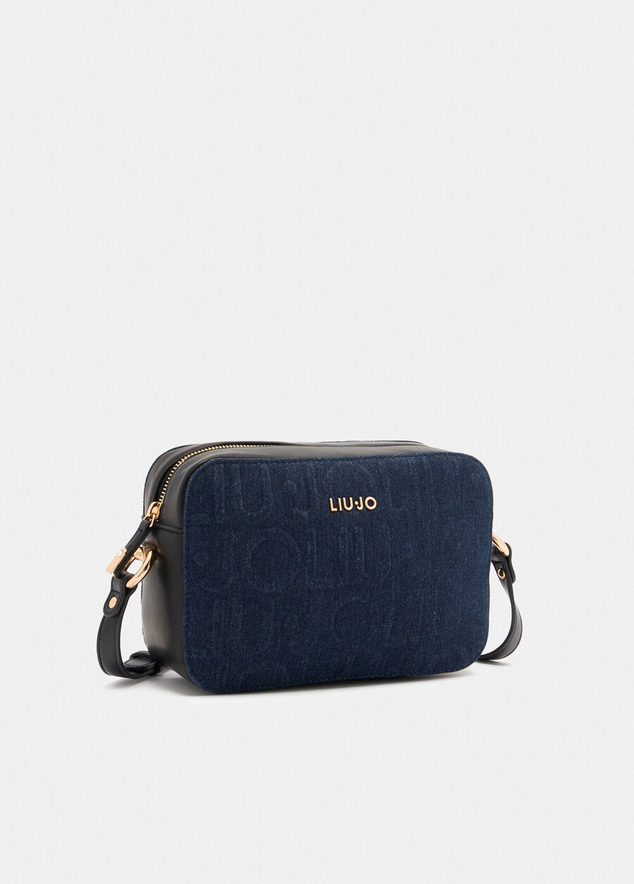 sac bandoulière en denim moyen