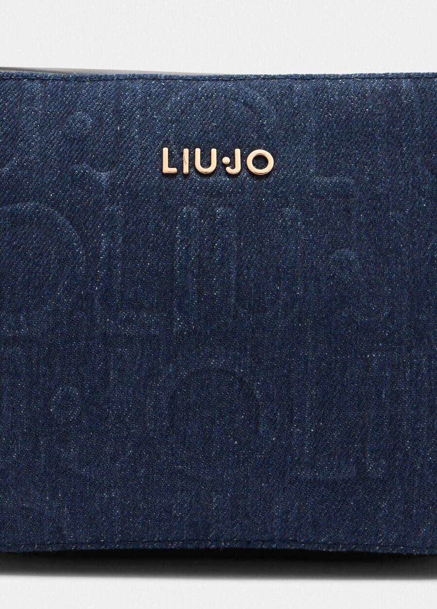 sac bandoulière en denim moyen