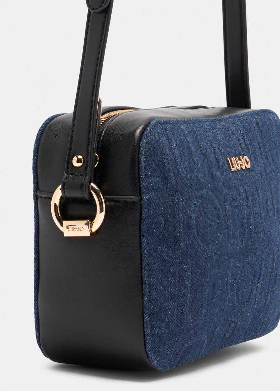 sac bandoulière en denim moyen