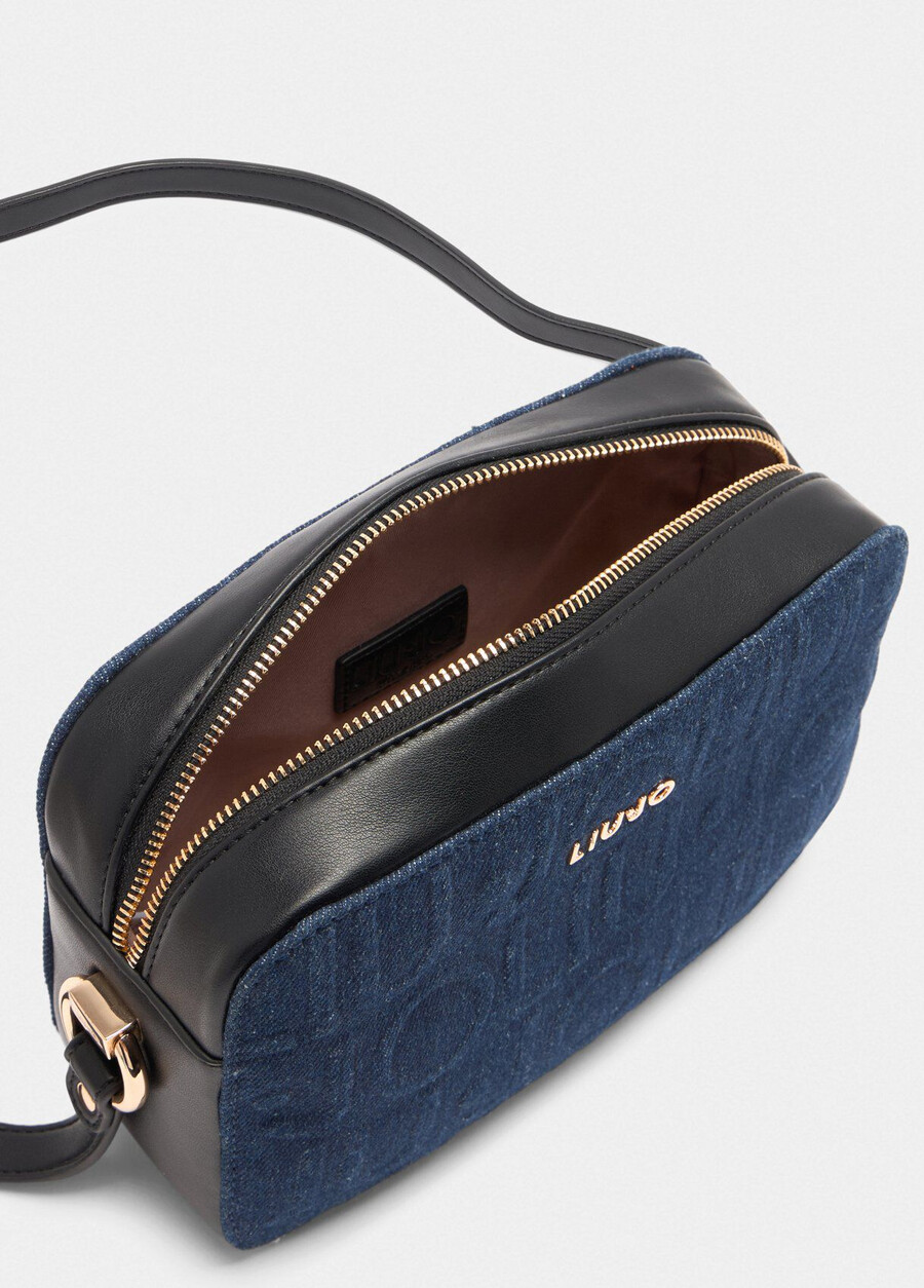 sac bandoulière en denim moyen