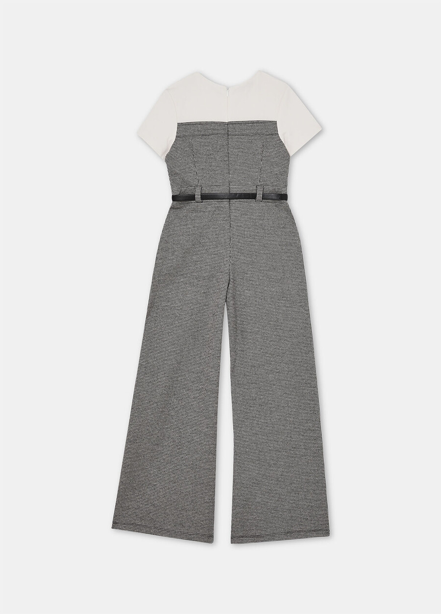 combinaison en coton pied-de-poule