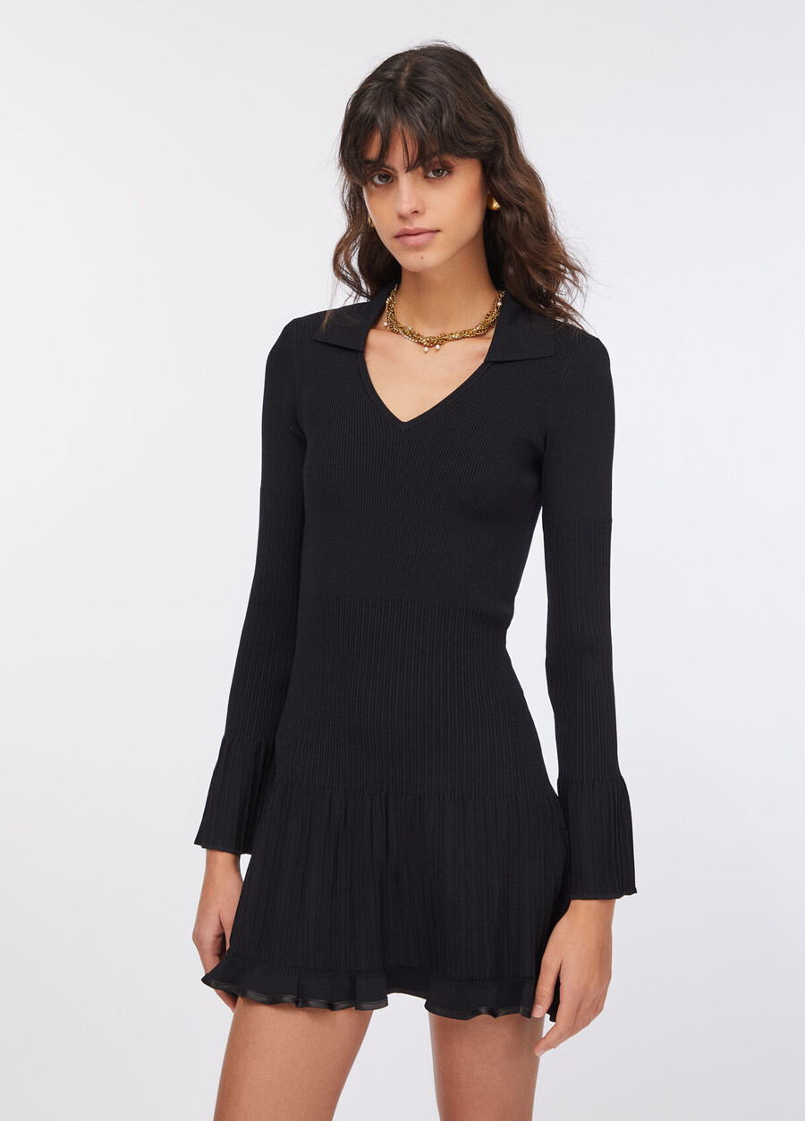 robe courte en maille