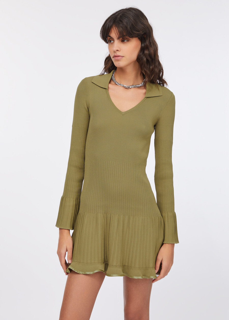 robe courte en maille